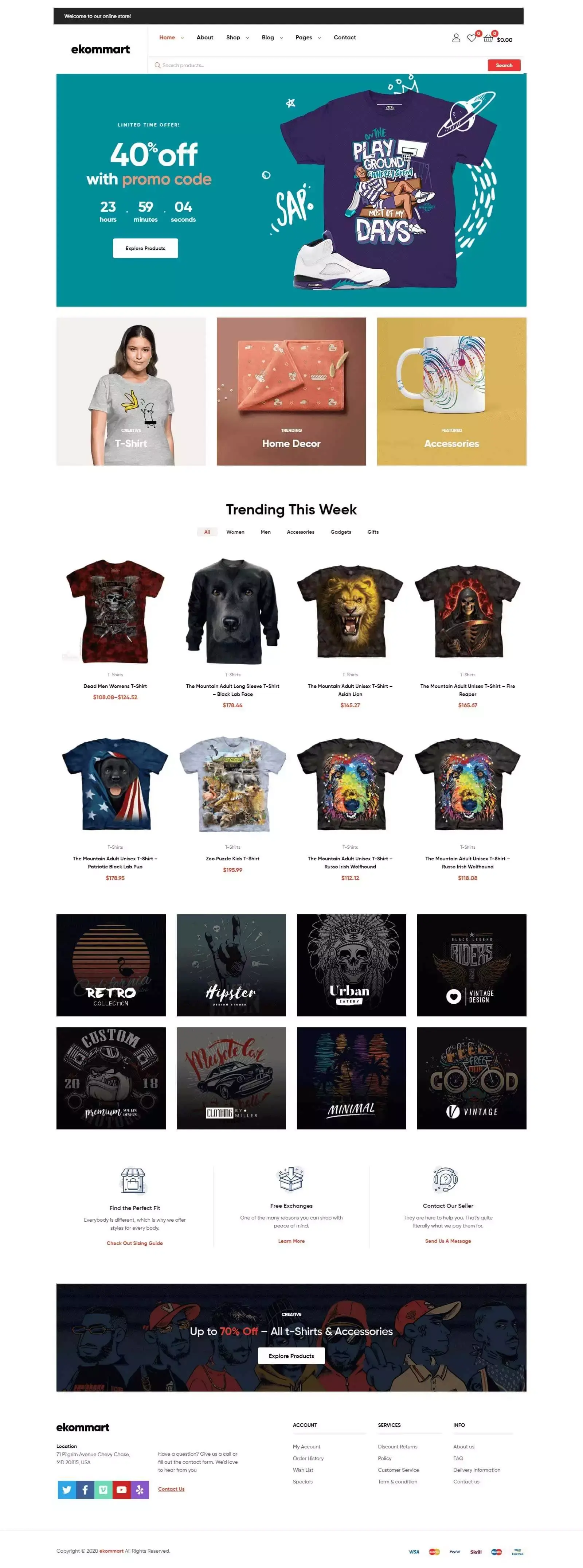 Content-rich landing experience